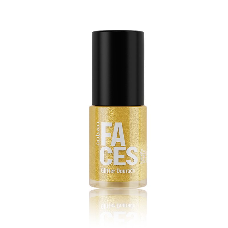 Esmalte Glitter Faces 6 ml – Glitter Dorado