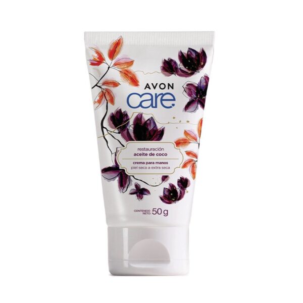 Crema Para Manos Restauración Aceite De Coco Avon Care 50grs