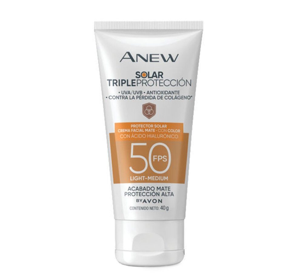 Protector Solar Triple Protección FPS 50 Anew Medio Claro