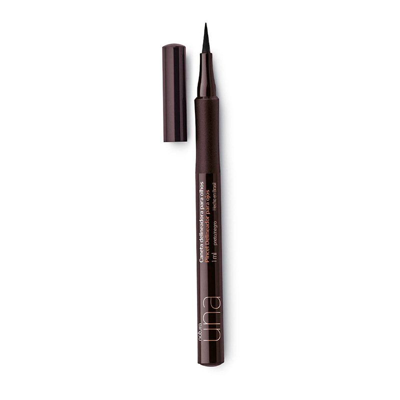 Delineador En Fibra Para Ojos Una 1 ml Tono Negro