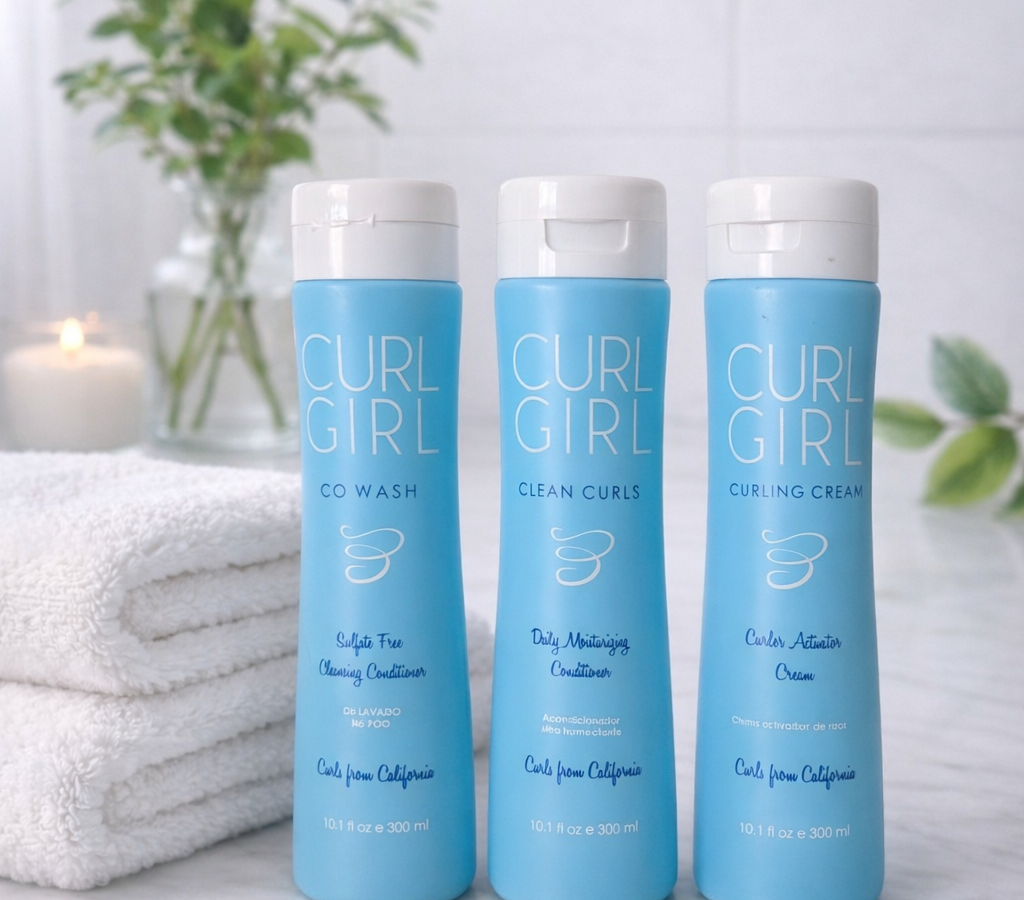 Kit x 3 Curl Girl – Rutina Completa Hidratación, Control del frizz Y Definición Natural