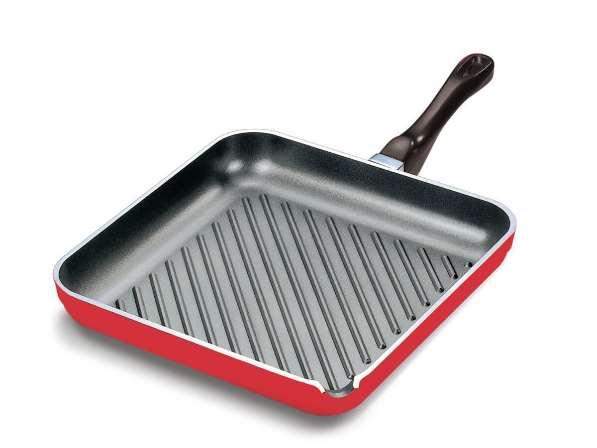 Plancha Bifera 25 cm Tono Rojo Cucina Donna