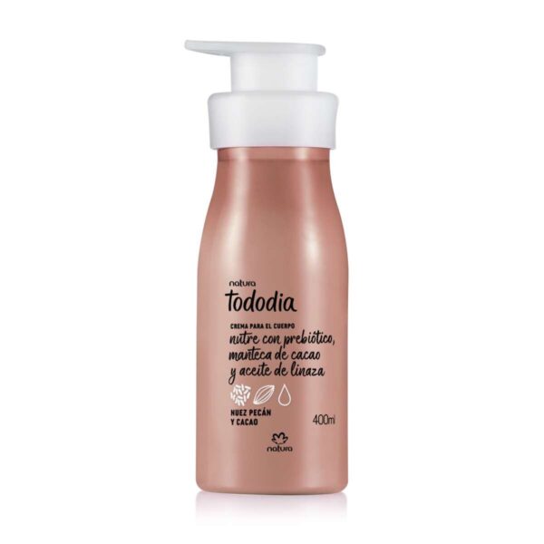 Crema Nutritiva Corporal Tododia Nuez Pecán y Cacao Natura 400ml