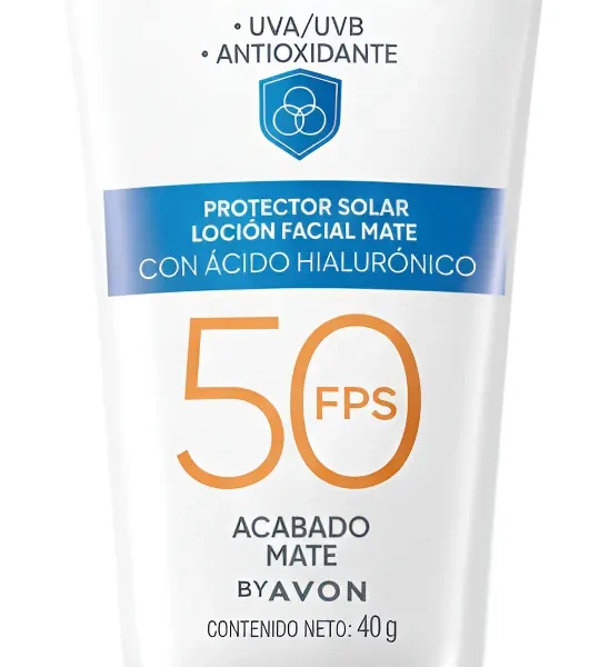 Avon Protector Solar Anew Triple Proteccion FPS 50 con Acido Hialurónico