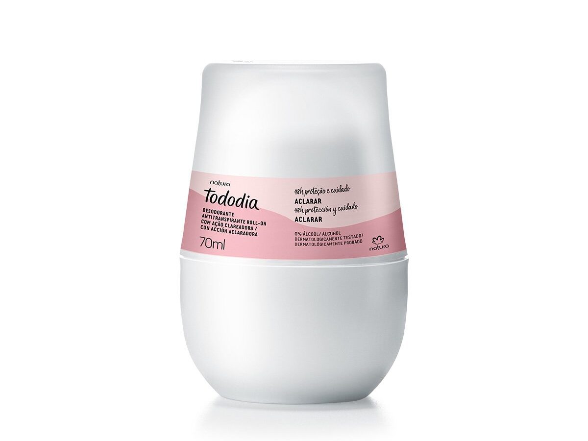 Desodorante Roll On Antitranspirante Tododia Aclarador 70 ml