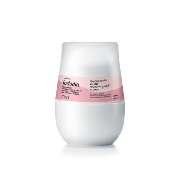 Desodorante Roll On Antitranspirante Tododia Aclarador 70 ml