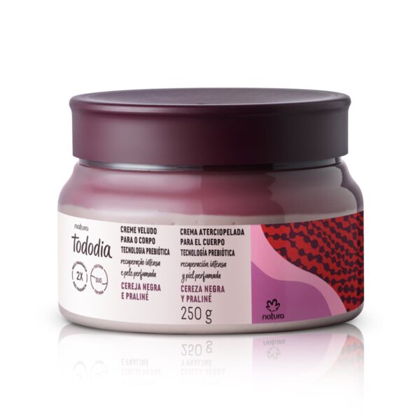 Crema Corporal Terciopelo Tododia Cereza Negra y Praliné 250 g