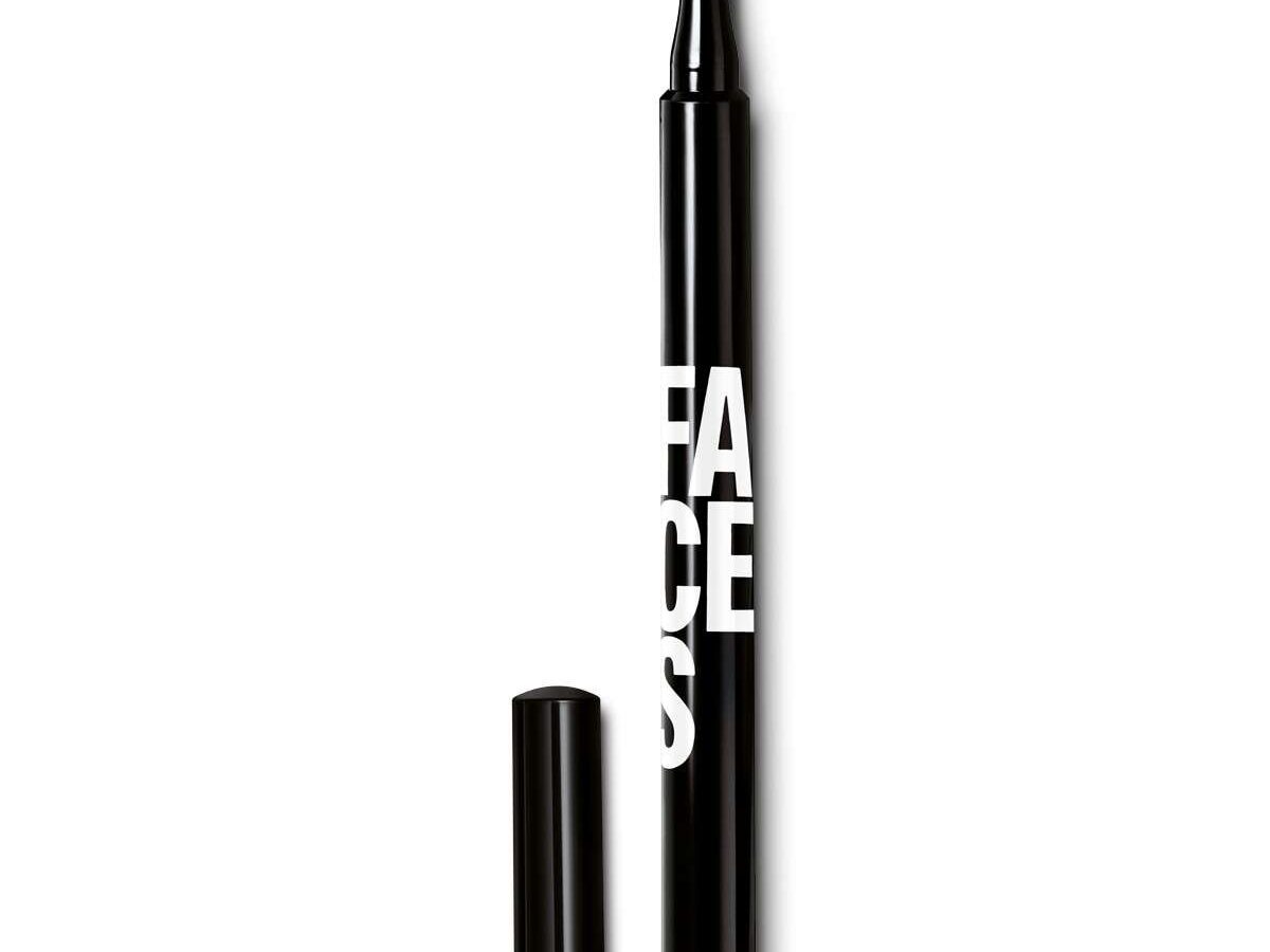 Delineador En Fibra Para Ojos Faces 1 ml Tono Negro
