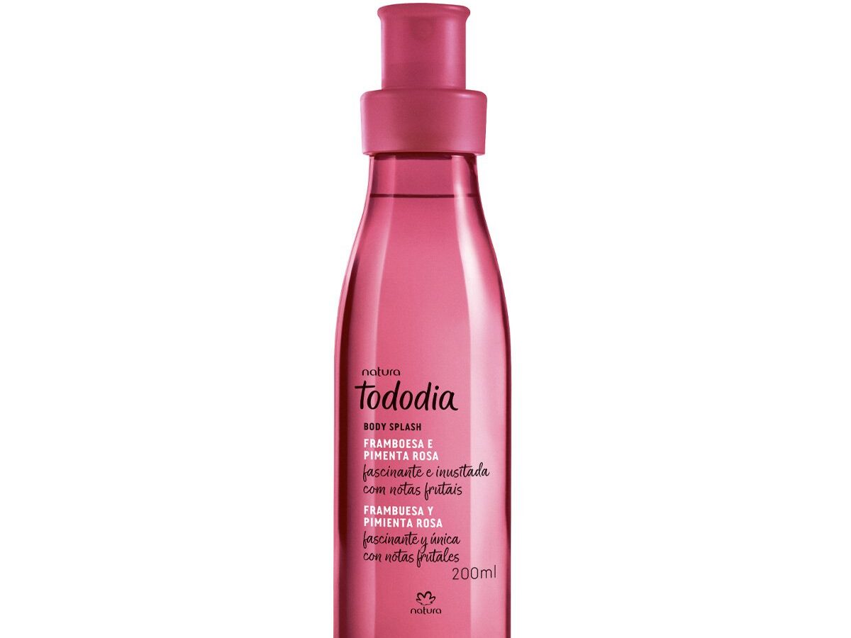 Body Splash Frambuesa Y Pimienta Rosa Tododia Natura 200 ml
