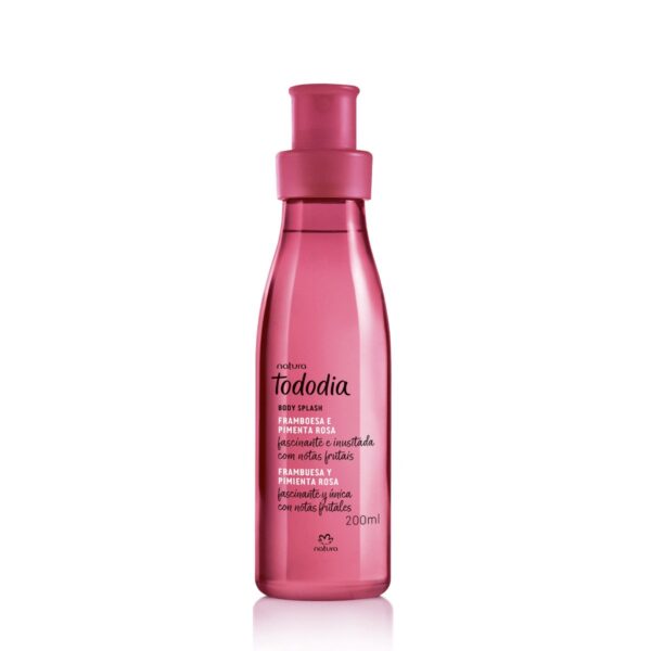 Body Splash Frambuesa Y Pimienta Rosa Tododia Natura 200 ml
