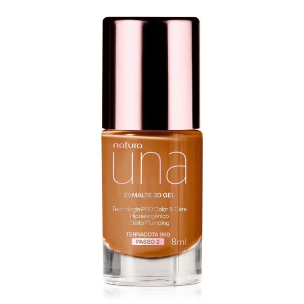 Esmalte 3D Gel Una 8 ml Tono Terracota 960
