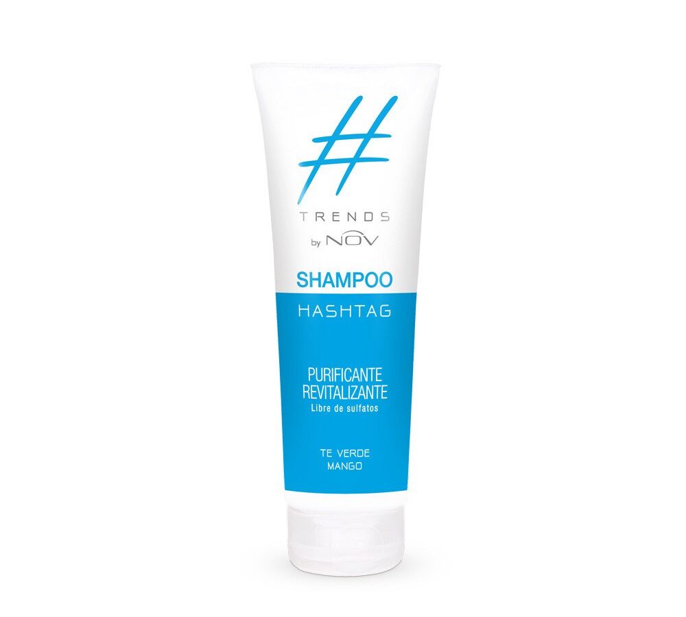 Shampoo Purificante Revitalizante Trend By Nov Hashtag Te Verde y Mango 250 ml