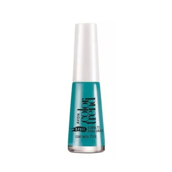 Esmalte Para Uñas Color Trend Turquesa Brillo 7ml