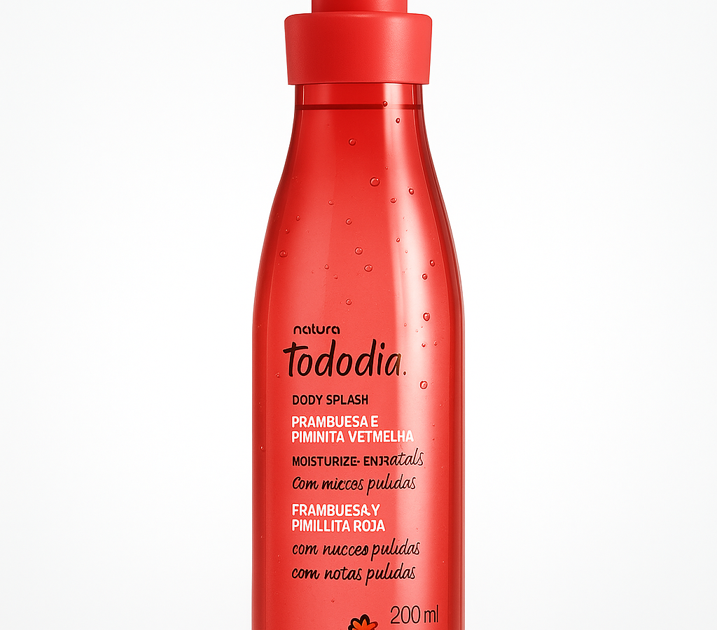 Body Splash Frambuesa Y Pimienta Roja Tododia Natura 200 ml